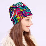 Colorful Mandala Bohemian Pattern Print Beanie