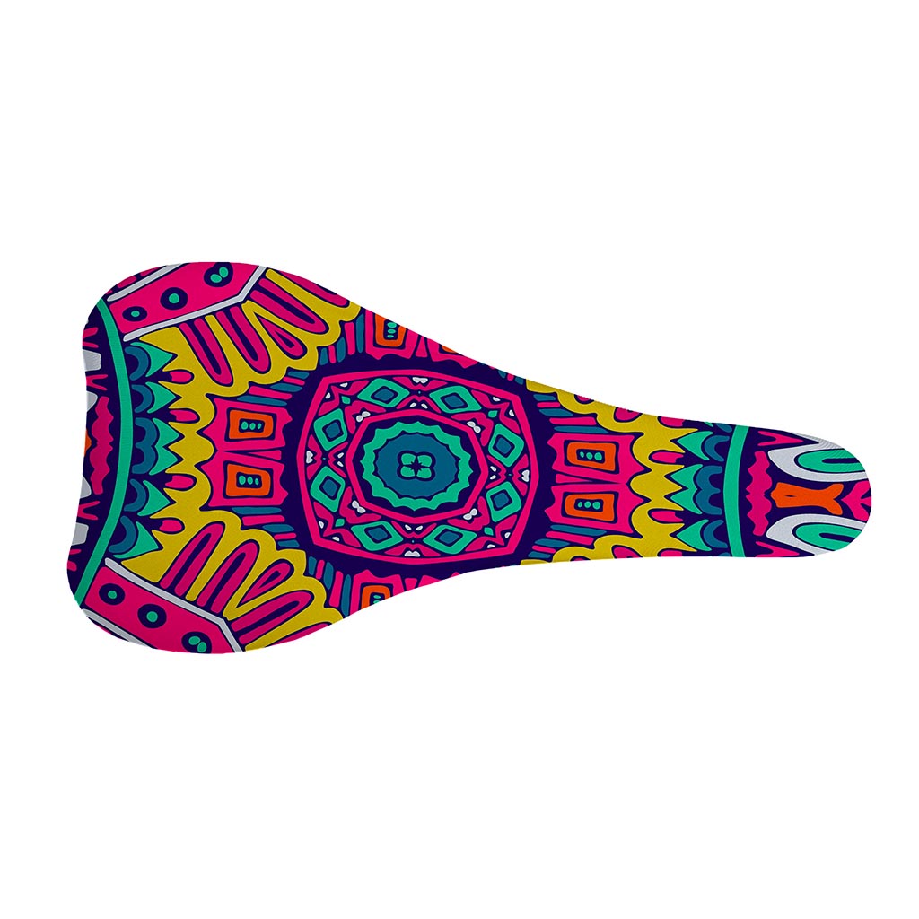Colorful Mandala Bohemian Pattern Print Bicycle Seat Cover