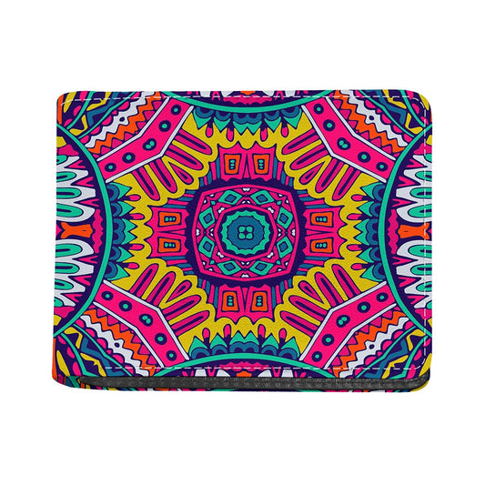 Colorful Mandala Bohemian Pattern Print Bifold Wallet