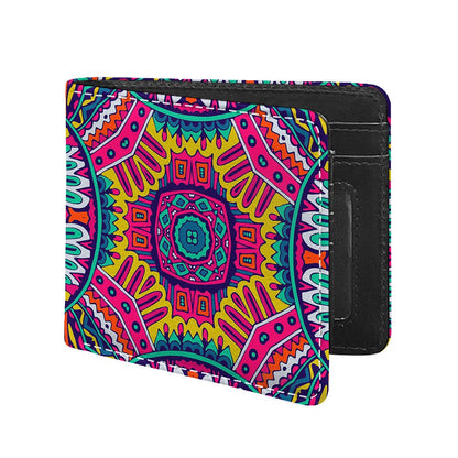 Colorful Mandala Bohemian Pattern Print Bifold Wallet