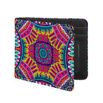 Colorful Mandala Bohemian Pattern Print Bifold Wallet