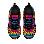 Colorful Mandala Bohemian Pattern Print Black Running Shoes