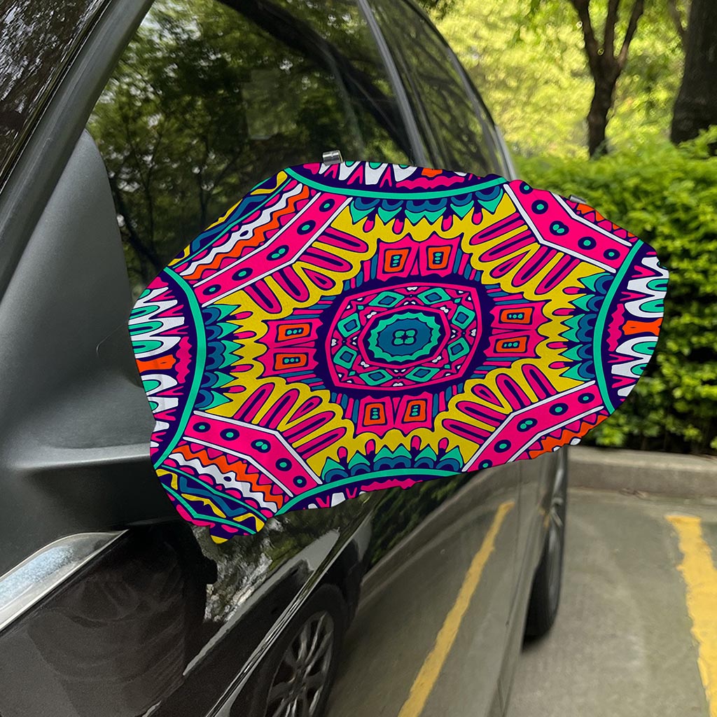 Colorful Mandala Bohemian Pattern Print Car Side Mirror Covers
