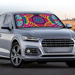 Colorful Mandala Bohemian Pattern Print Car Windshield Sun Shade