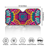 Colorful Mandala Bohemian Pattern Print Car Windshield Sun Shade