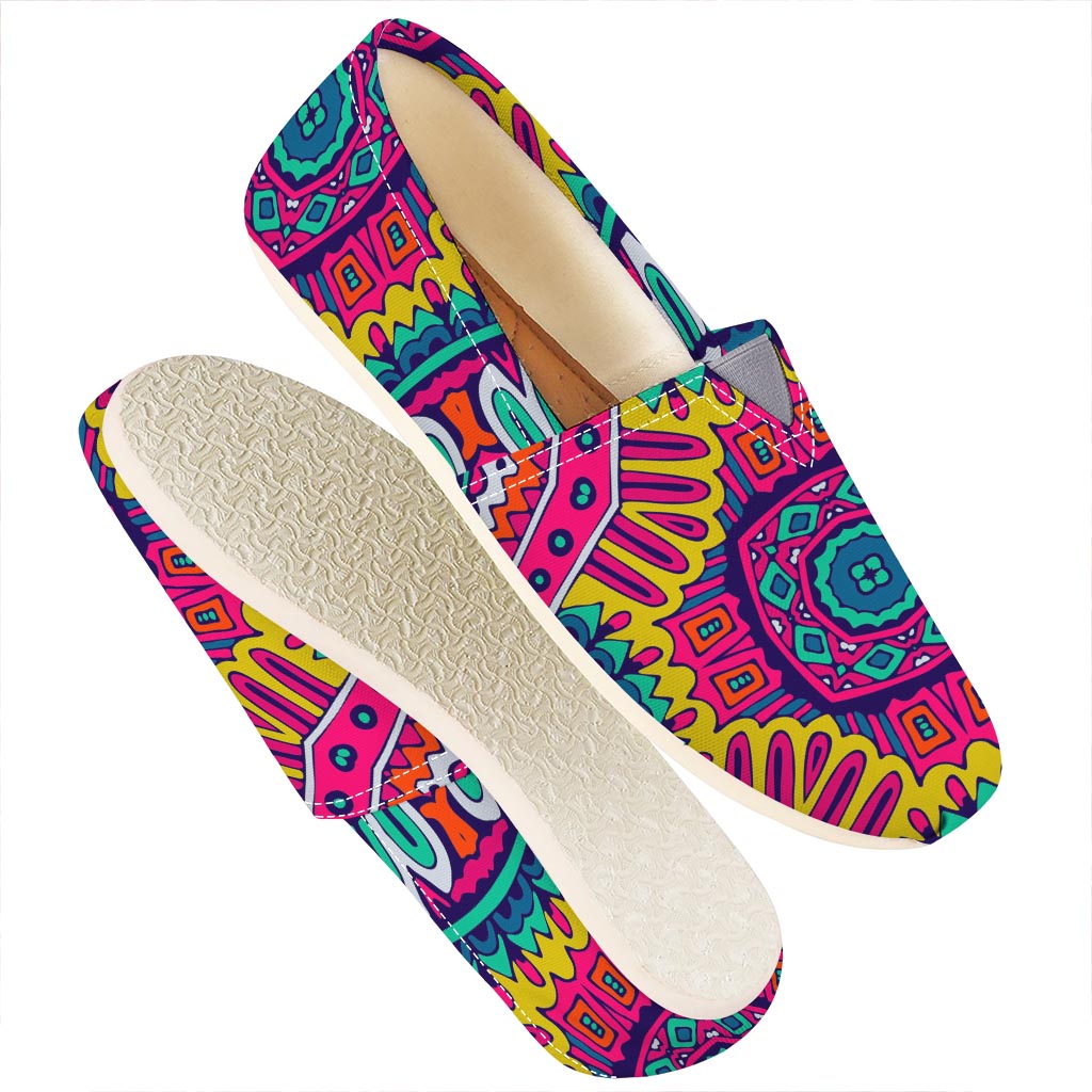 Colorful Mandala Bohemian Pattern Print Casual Shoes