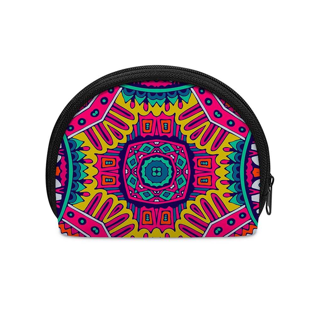 Colorful Mandala Bohemian Pattern Print Coin Purse