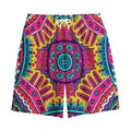 Colorful Mandala Bohemian Pattern Print Cotton Shorts