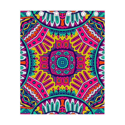 Colorful Mandala Bohemian Pattern Print Curtain
