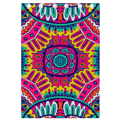 Colorful Mandala Bohemian Pattern Print Curtain