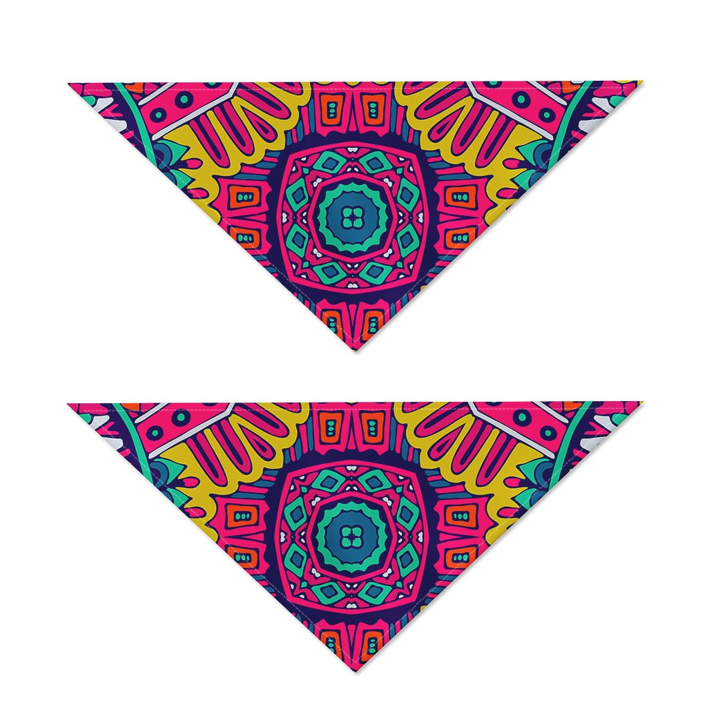 Colorful Mandala Bohemian Pattern Print Dog Bandana