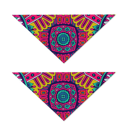 Colorful Mandala Bohemian Pattern Print Dog Bandana