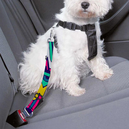 Colorful Mandala Bohemian Pattern Print Dog Seat Belt