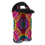 Colorful Mandala Bohemian Pattern Print Double Neoprene Wine Tote
