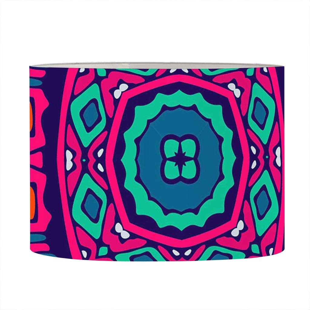 Colorful Mandala Bohemian Pattern Print Drum Lamp Shade