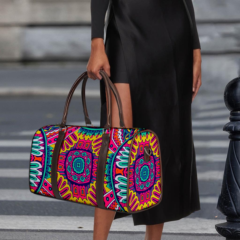 Colorful Mandala Bohemian Pattern Print Duffle Bag
