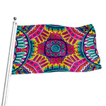 Colorful Mandala Bohemian Pattern Print Flag