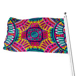 Colorful Mandala Bohemian Pattern Print Flag