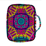Colorful Mandala Bohemian Pattern Print Front Pocket Bible Bag