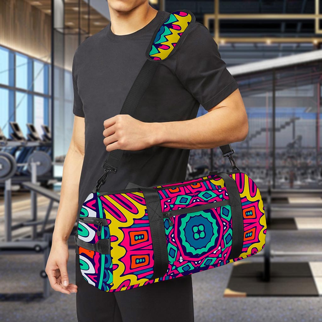 Colorful Mandala Bohemian Pattern Print Gym Bag