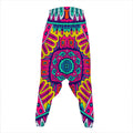 Colorful Mandala Bohemian Pattern Print Hammer Pants