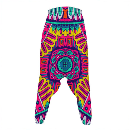 Colorful Mandala Bohemian Pattern Print Hammer Pants