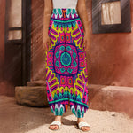 Colorful Mandala Bohemian Pattern Print Harem Pants