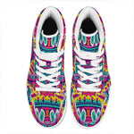 Colorful Mandala Bohemian Pattern Print High Top Leather Sneakers