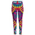 Colorful Mandala Bohemian Pattern Print High-Waisted Pocket Leggings