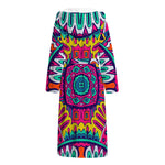 Colorful Mandala Bohemian Pattern Print Hooded Bathrobe