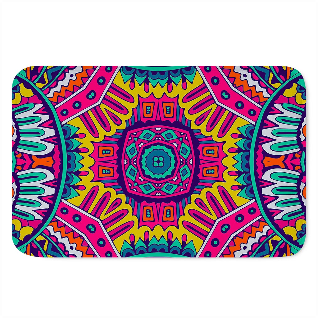 Colorful Mandala Bohemian Pattern Print Indoor Door Mat