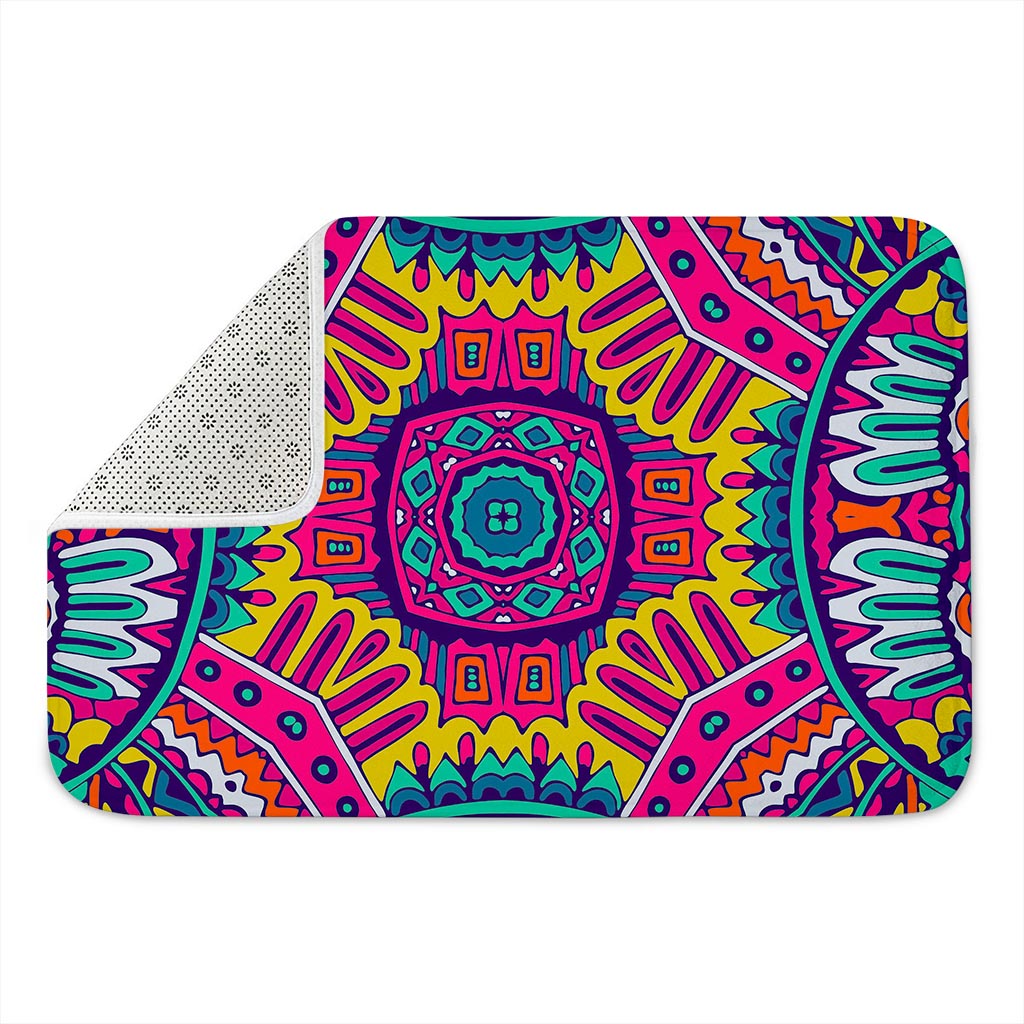 Colorful Mandala Bohemian Pattern Print Indoor Door Mat