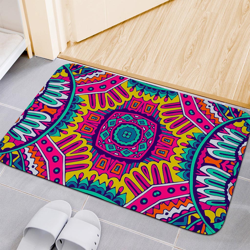 Colorful Mandala Bohemian Pattern Print Indoor Door Mat