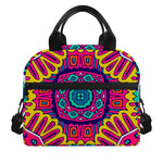 Colorful Mandala Bohemian Pattern Print Insulated Lunch Bag