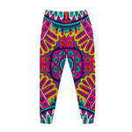 Colorful Mandala Bohemian Pattern Print Jogger Pants