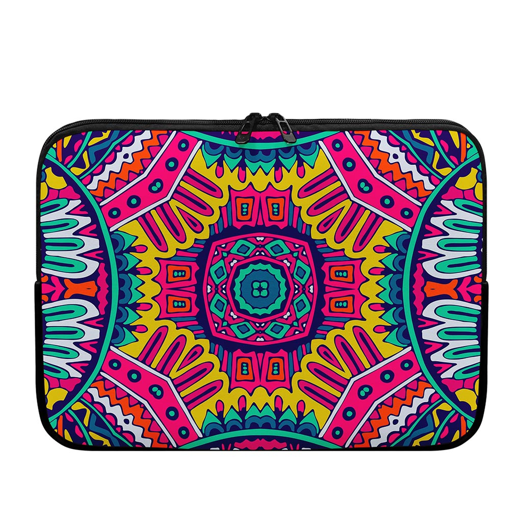 Colorful Mandala Bohemian Pattern Print Laptop Sleeve