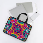 Colorful Mandala Bohemian Pattern Print Laptop Sleeve With Handle