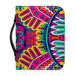 Colorful Mandala Bohemian Pattern Print Leather Bible Cover