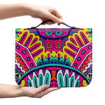 Colorful Mandala Bohemian Pattern Print Leather Bible Cover