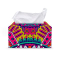Colorful Mandala Bohemian Pattern Print Leather Tissue Box Cover