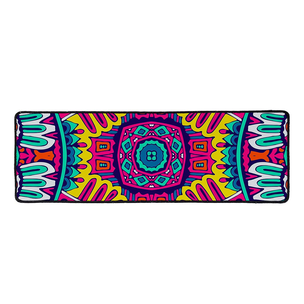 Colorful Mandala Bohemian Pattern Print Long Kitchen Mat