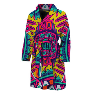 Colorful Mandala Bohemian Pattern Print Men's Bathrobe