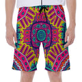 Colorful Mandala Bohemian Pattern Print Men's Beach Shorts