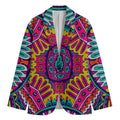 Colorful Mandala Bohemian Pattern Print Men's Blazer