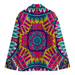 Colorful Mandala Bohemian Pattern Print Men's Blazer