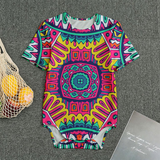 Colorful Mandala Bohemian Pattern Print Men's Bodysuit