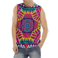 Colorful Mandala Bohemian Pattern Print Men's Fitness Tank Top