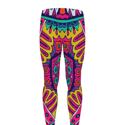 Colorful Mandala Bohemian Pattern Print Men's leggings