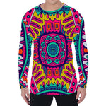 Colorful Mandala Bohemian Pattern Print Men's Long Sleeve T-Shirt