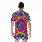 Colorful Mandala Bohemian Pattern Print Men's Rompers